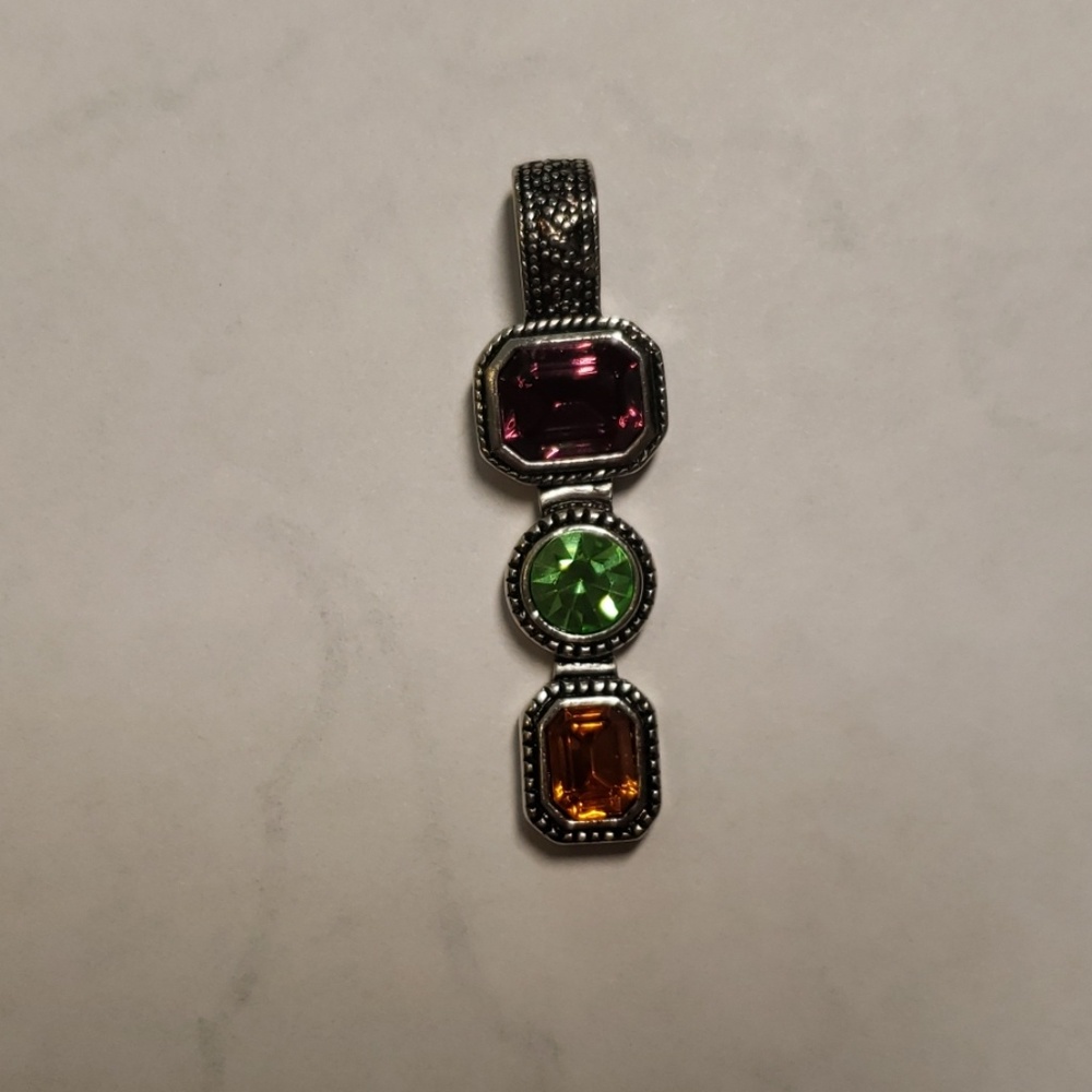 Multicolored crystal charm